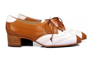 Zapato Silvia sand y blanc de Barrats 1890